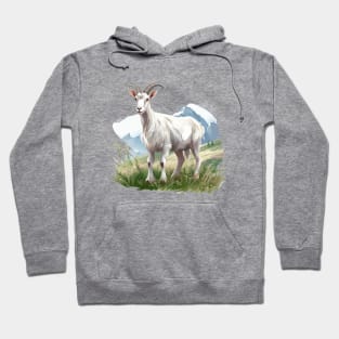 White Goat Hoodie